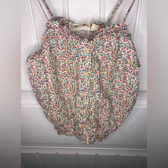 Kimchi & Blue Floral Spaghetti Strap Crop Top - Picture 2 of 7